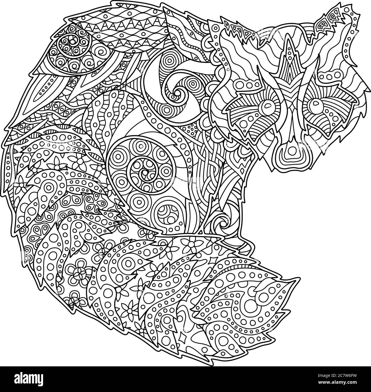 Raccoon art black and white stock photos images