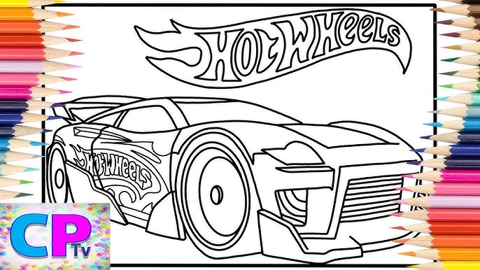 Hot wheels coloring pagesracing car coloringtobu