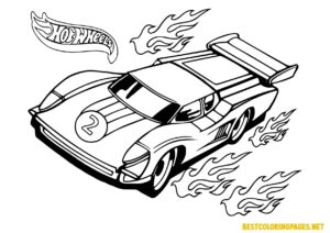 Hot wheels coloring pages