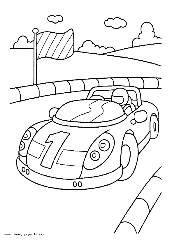 Car coloring page