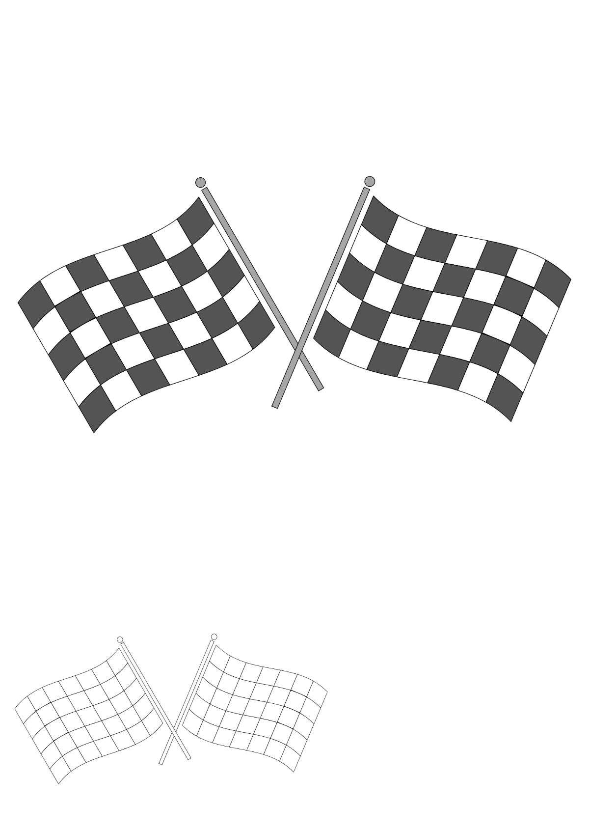 Free checkered flag coloring page s examples