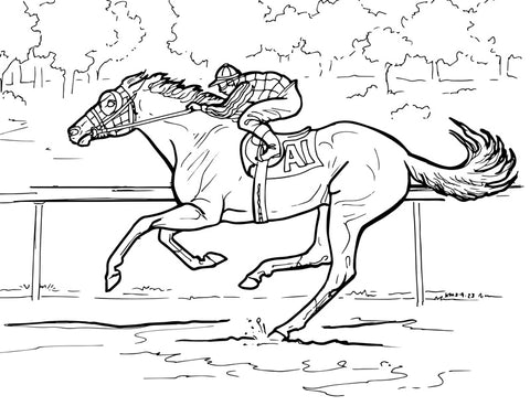 Secretariat coloring contest