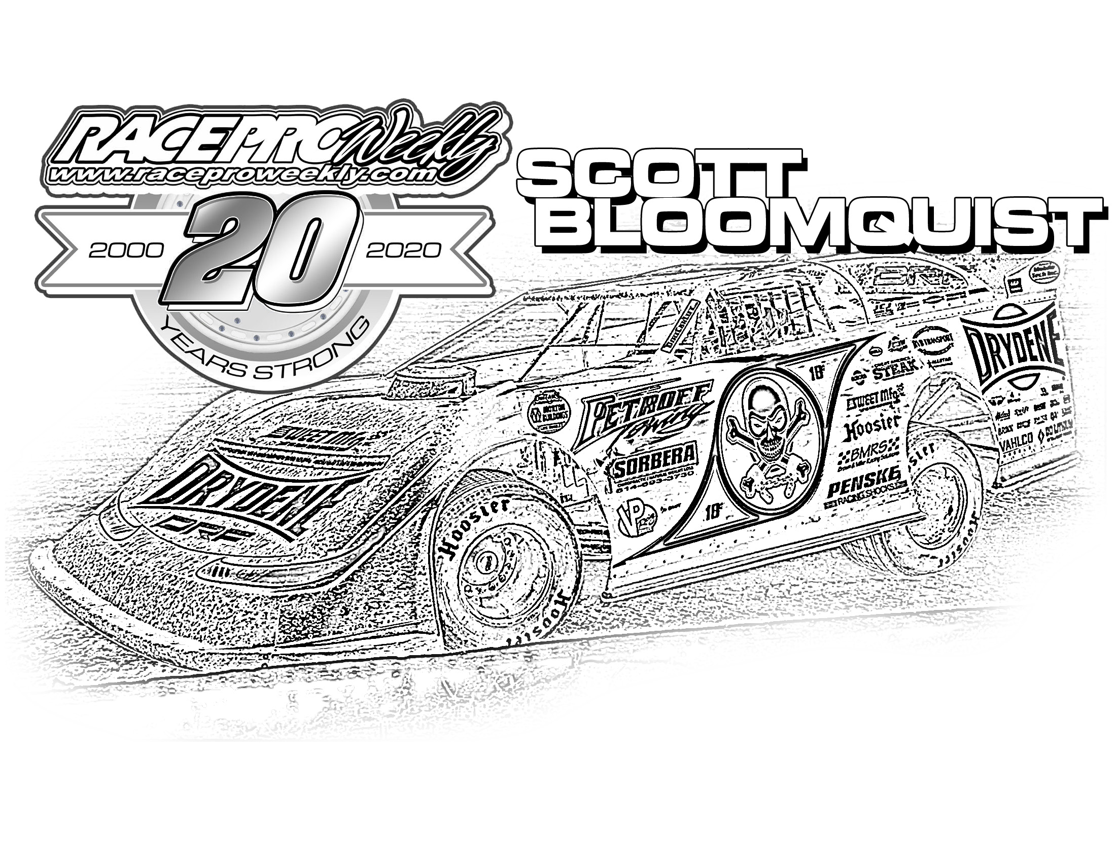 Fan zone coloring pages â race pro weekly