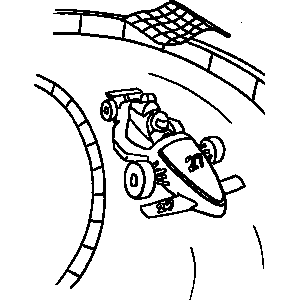 Race car coloring sheet