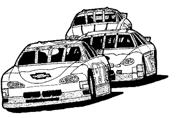 Car race track coloring page luhur hati