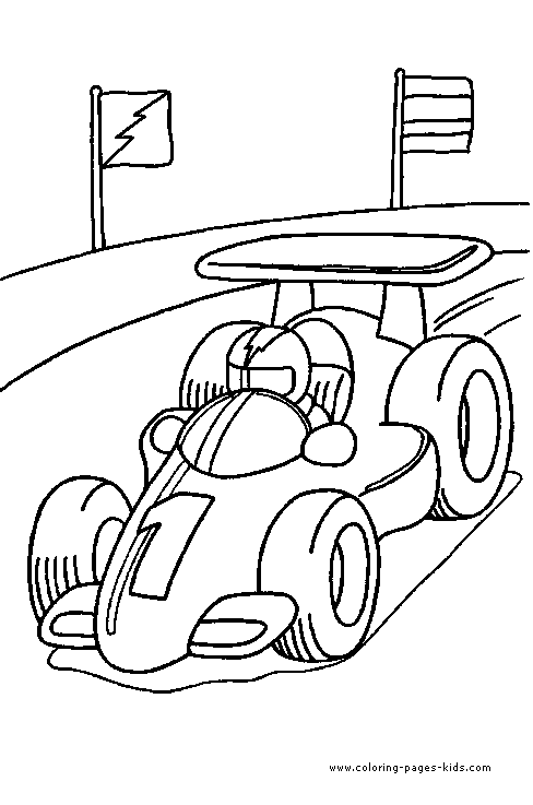 Car coloring page