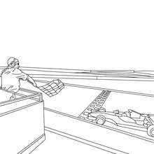 Formula one race start coloring pages