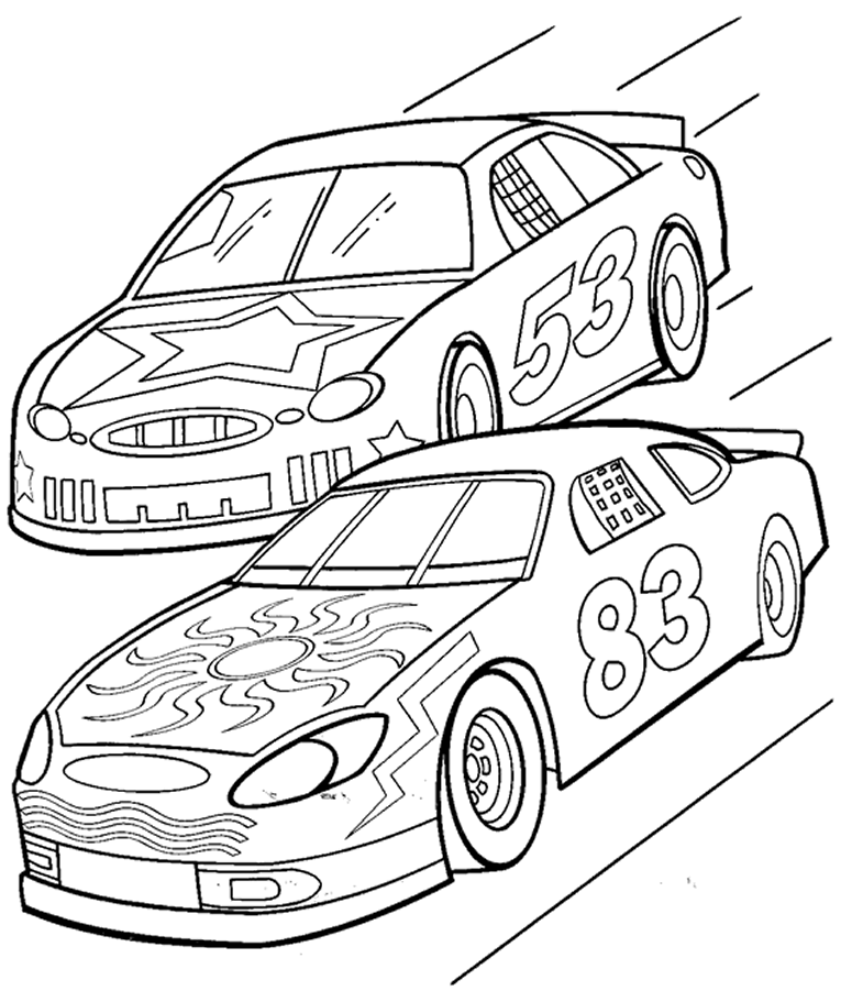 Car coloring pages
