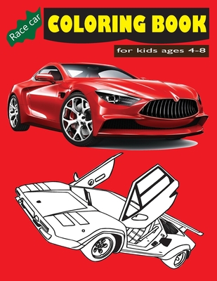 Race car coloring books for kids ages
