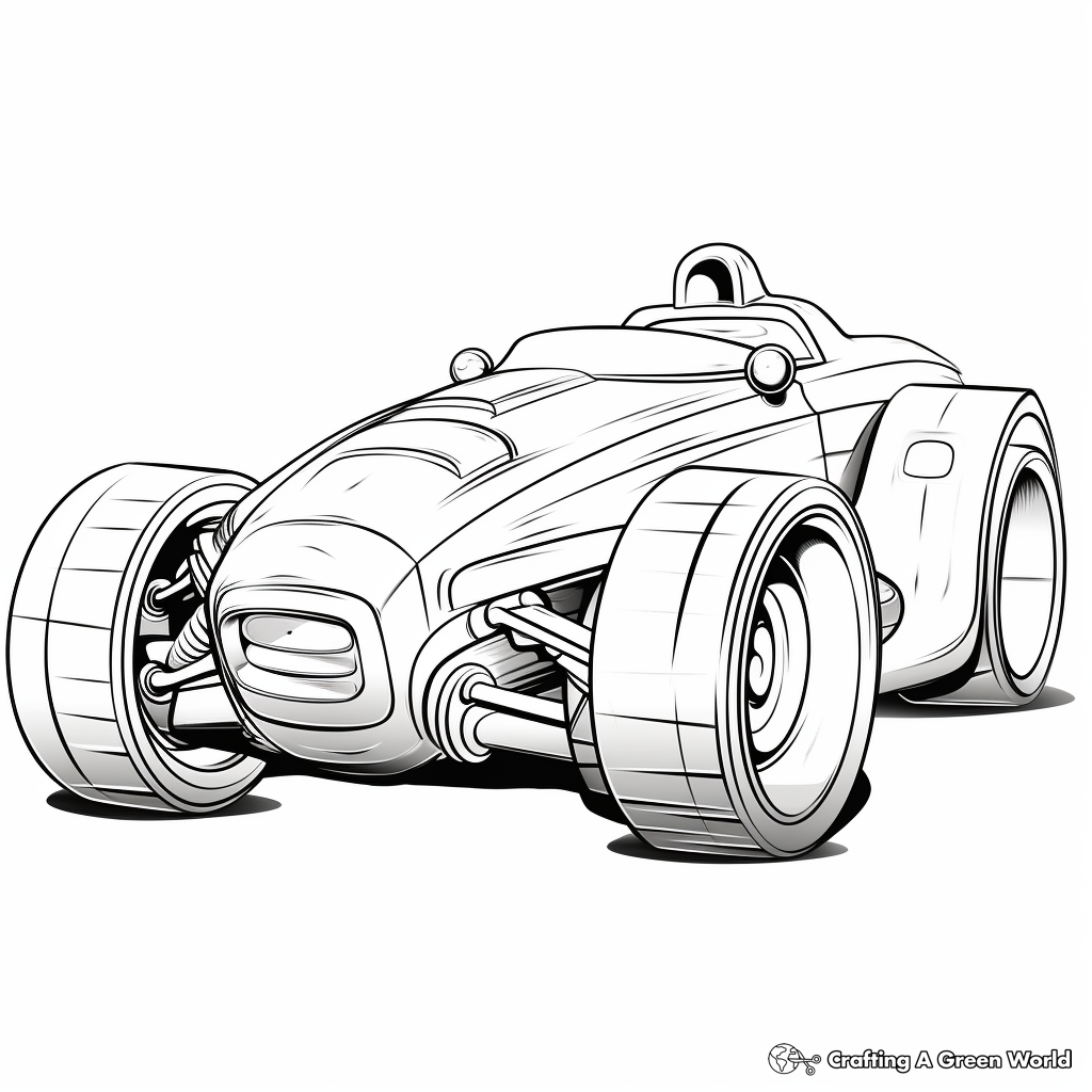 Race car coloring pages