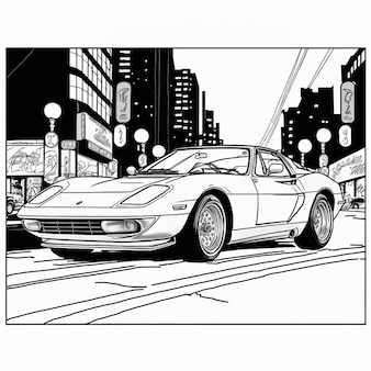 Page race car coloring page pictures