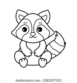 Raccoon coloring page images stock photos d objects vectors