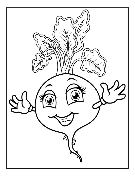 Vegetable coloring pages
