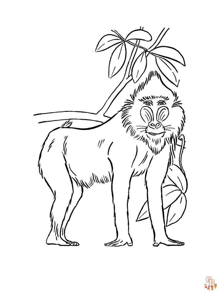 African animals coloring pages