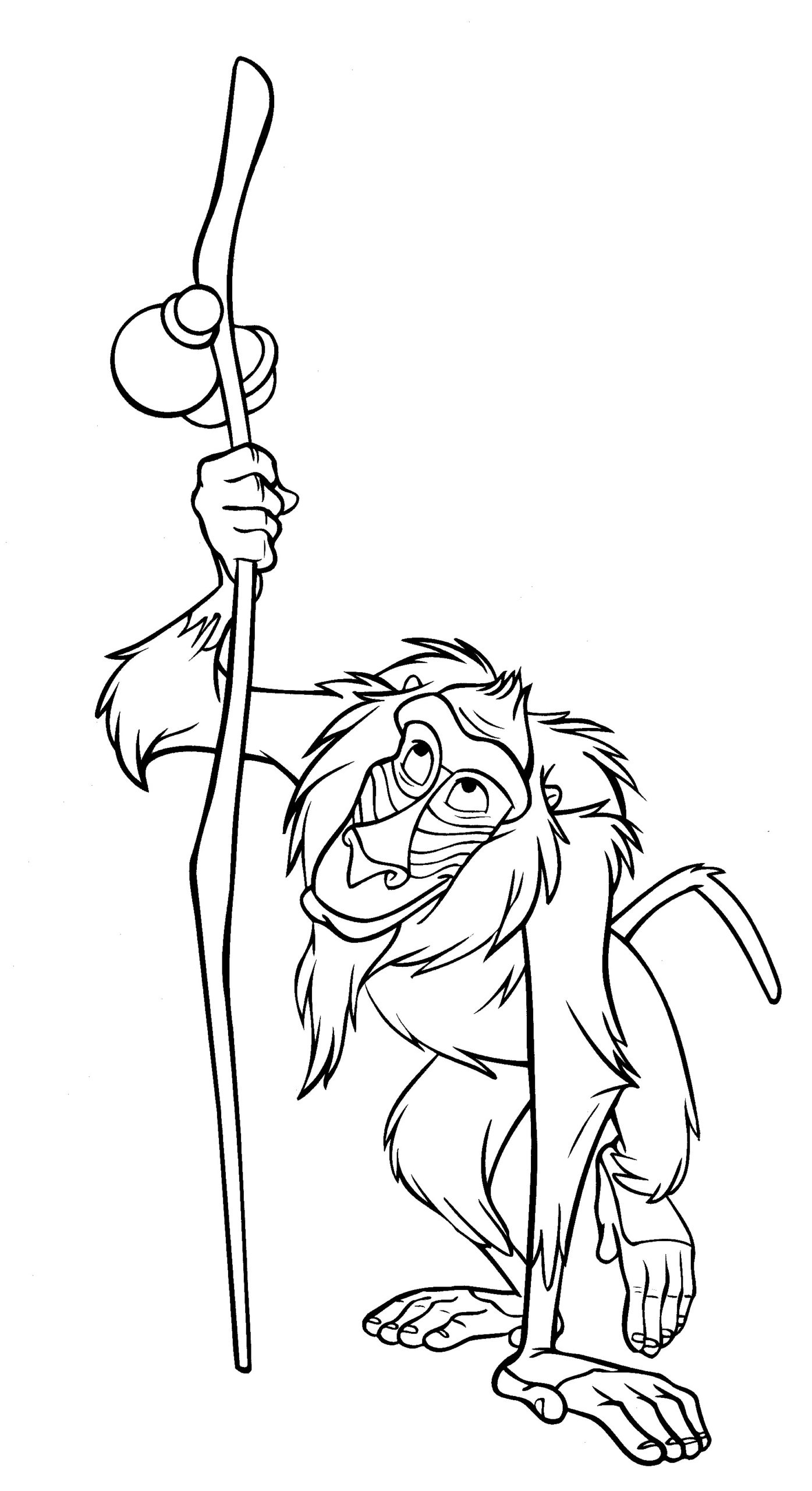Disney coloring pages â rafiki â the disney nerds podcast