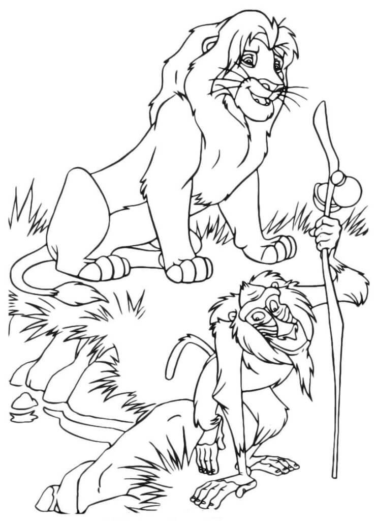 Mufasa og rafiki sside