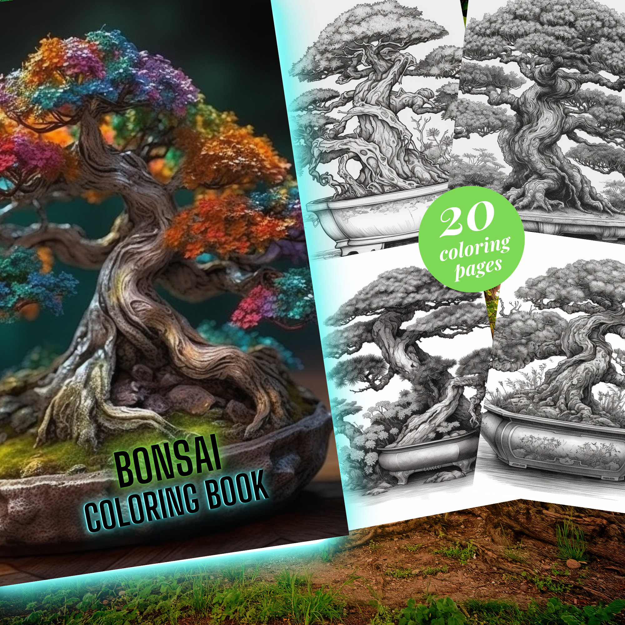 Bonsai coloring page