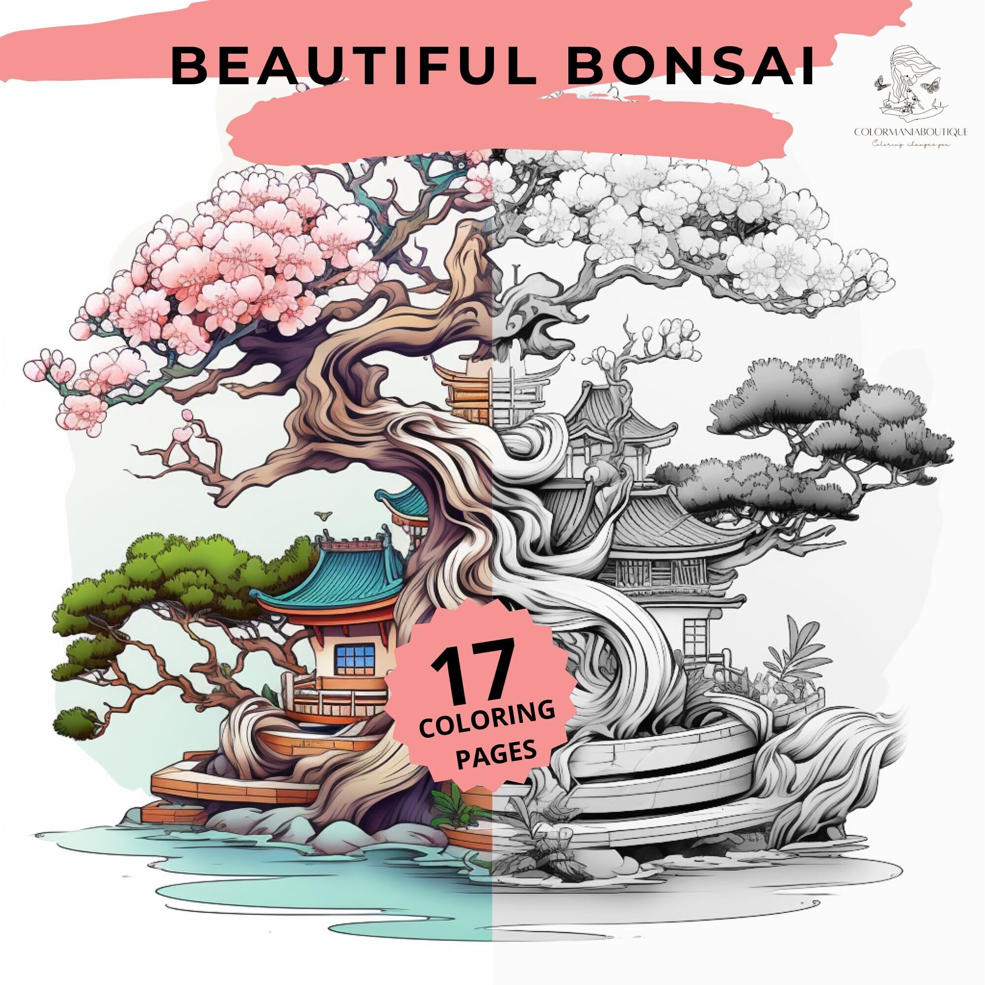 Bonsai coloring page