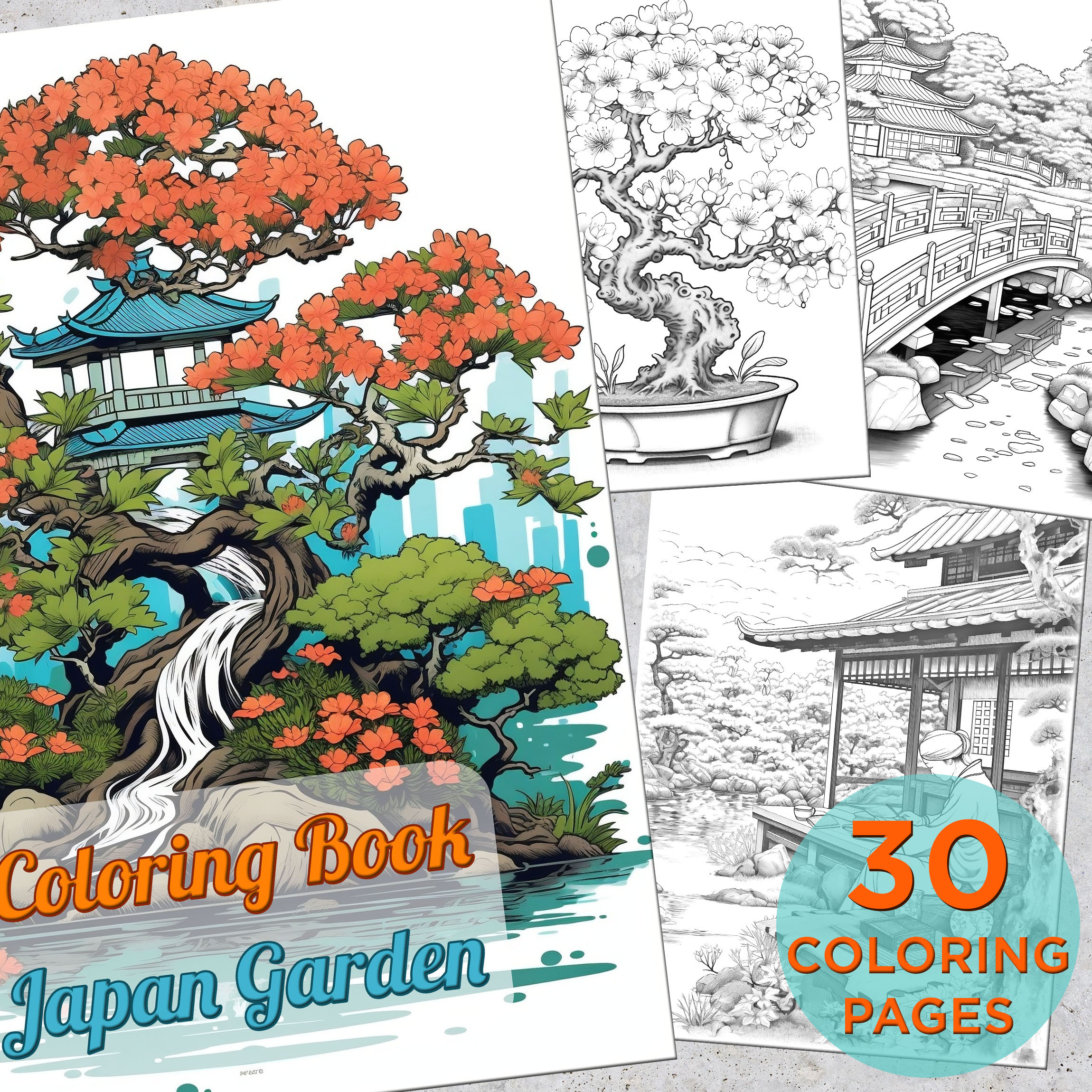 Bonsai coloring page