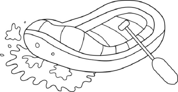 Raft coloring page coloring pages color line art