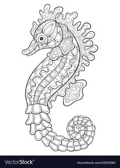 Seahorse coloring pages ideas coloring pages seahorse seahorse outline