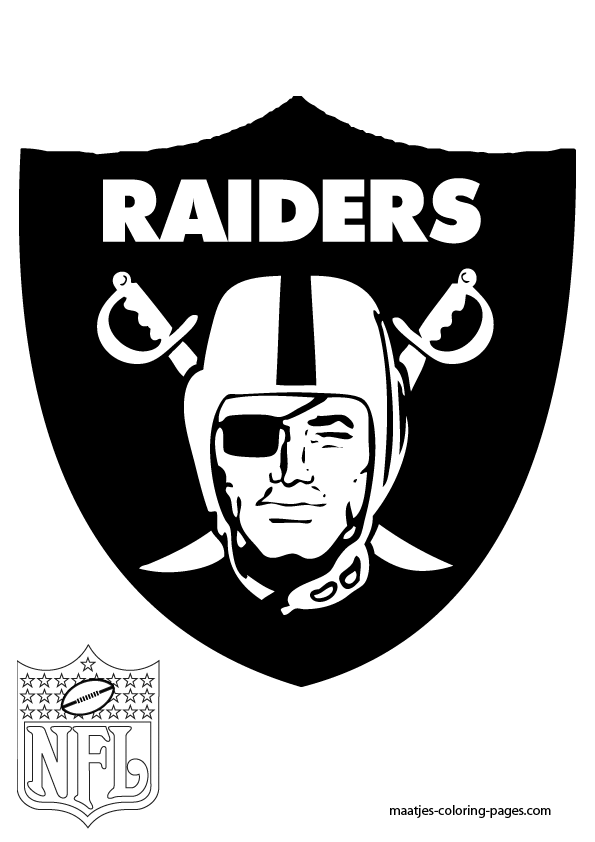 Oakland raiders coloring pages