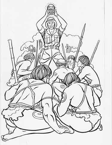 Colouring book theatre raiders of the lost ark