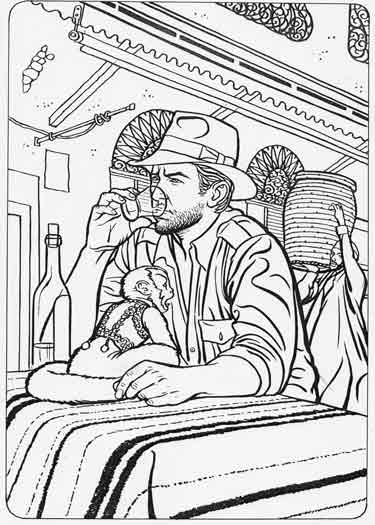 Colouring book theatre raiders of the lost ark