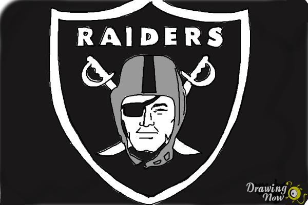 How to draw the oakland raiders nfl team logo