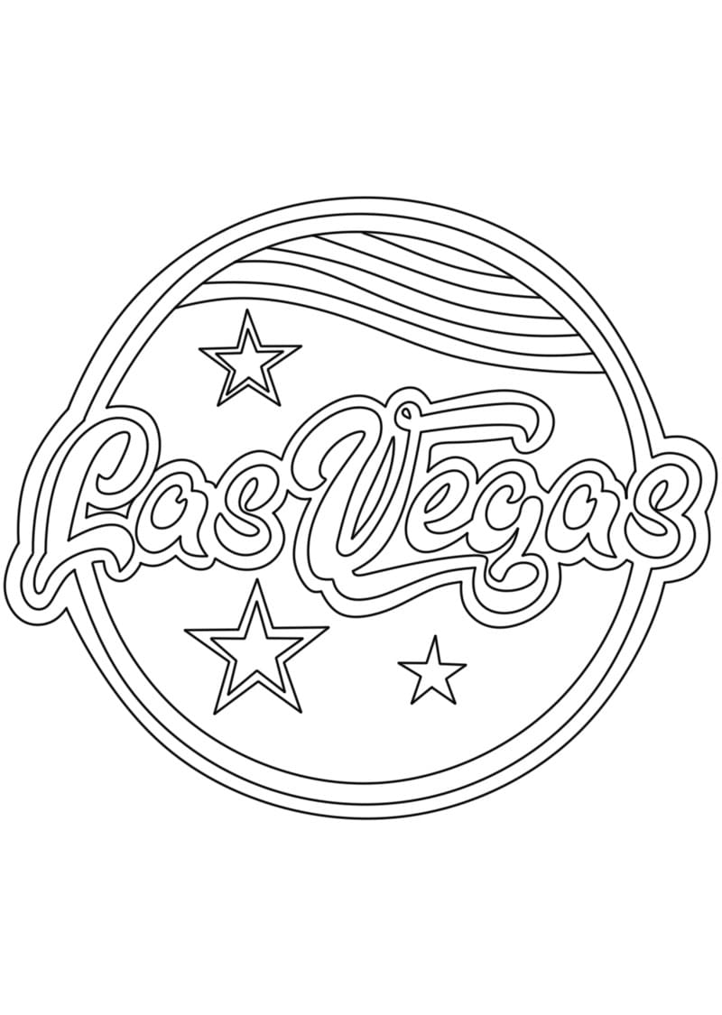 Las vegas raiders logo coloring page