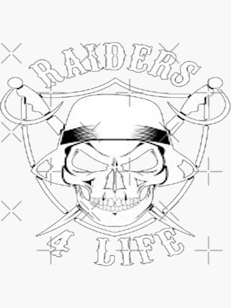 Raiders sticker for sale by mekhaneg