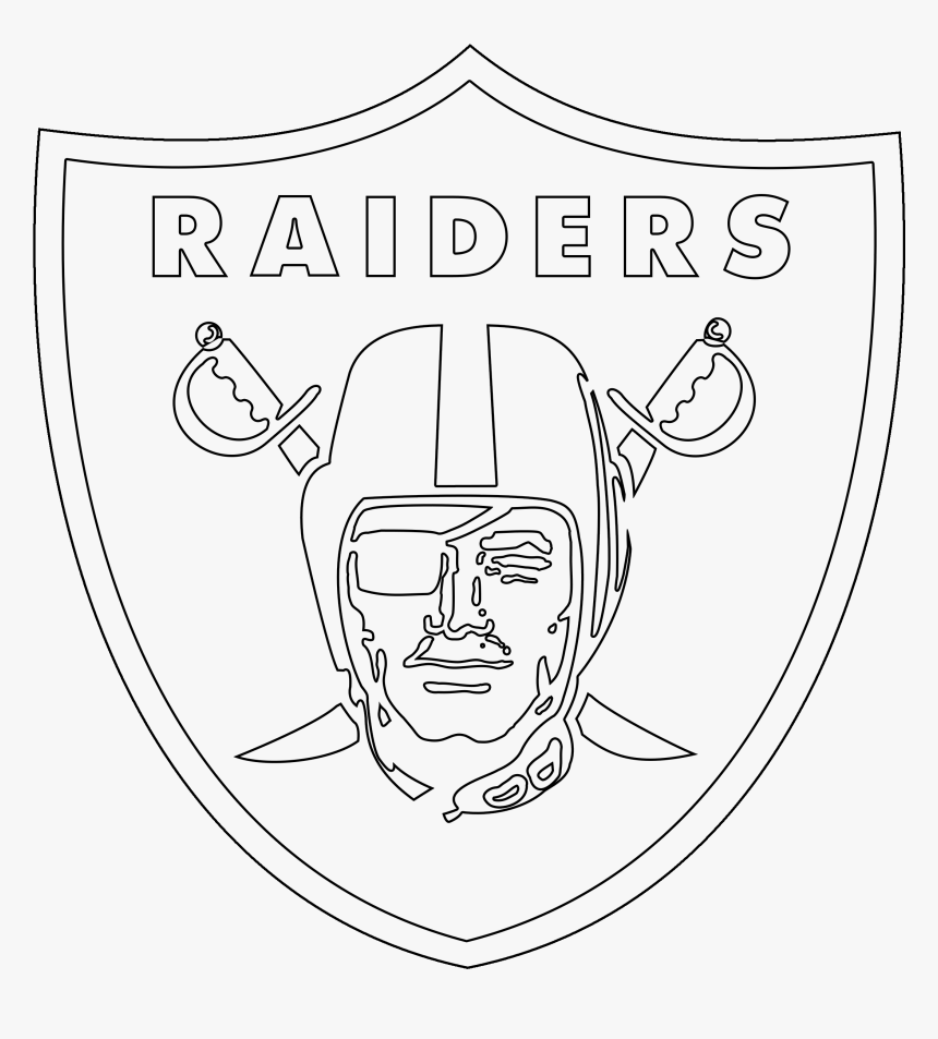 Oakland raiders logo outline