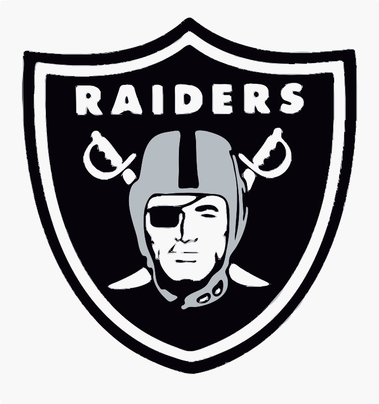Raiders stencil in layers