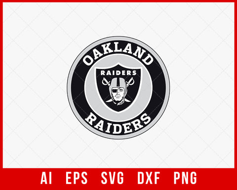 Raiders logo t shirt silhouette nfl svg creative design maker â