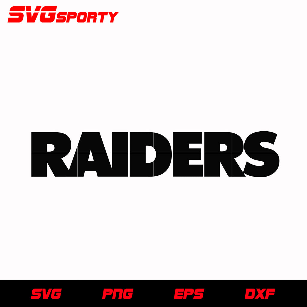 Las vegas raiders text logo svg nfl svg eps dxf png digital fil â svg sporty