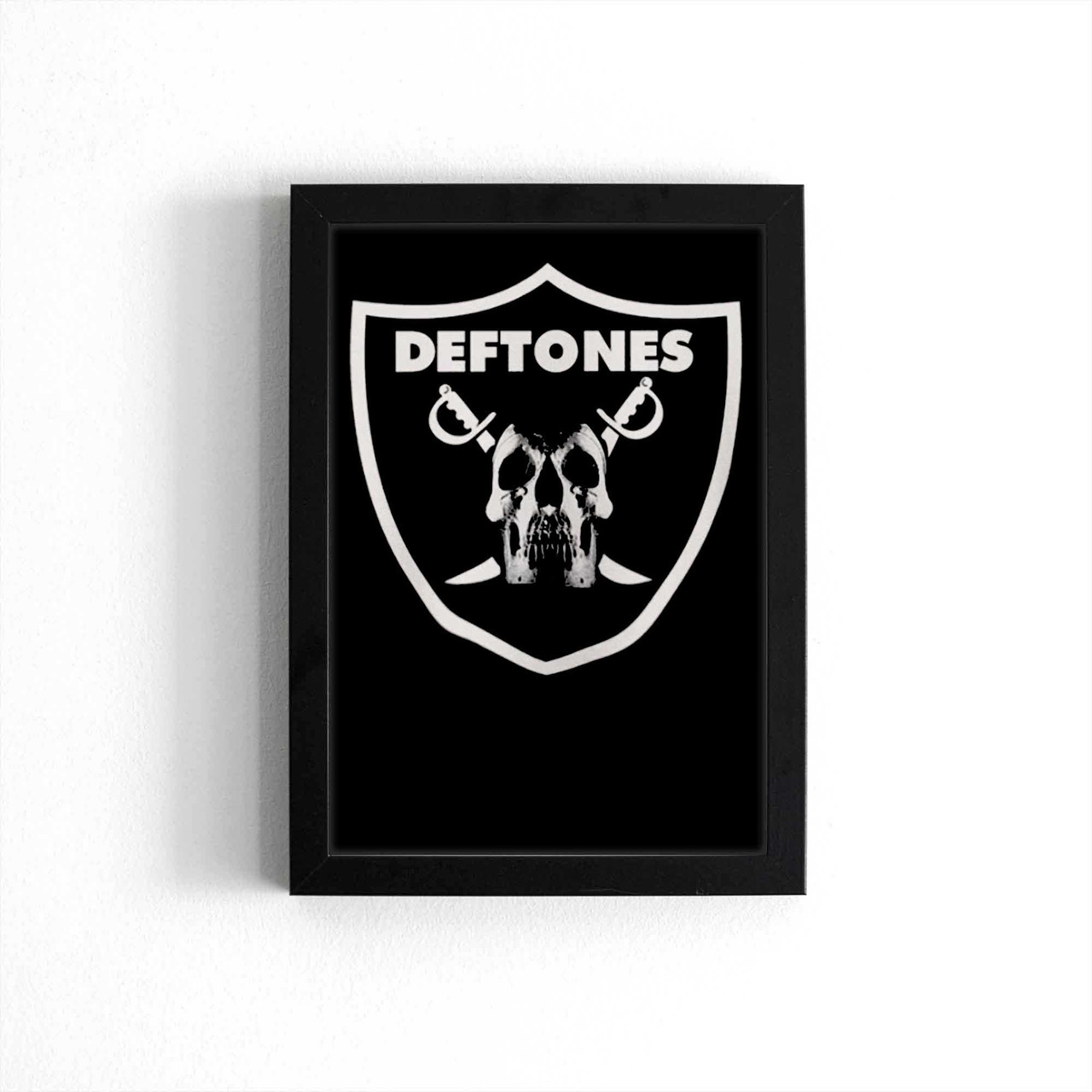 Raiders deftones logo poster