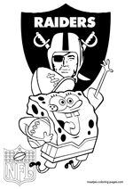Oakland raiders coloring pages