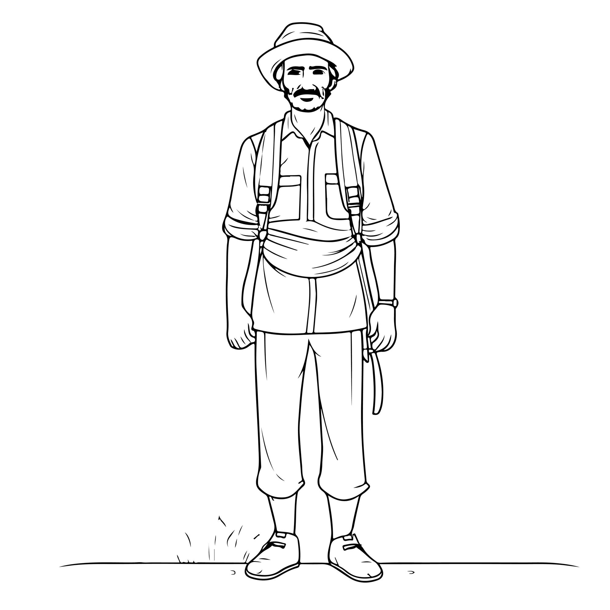 Premium vector sketch hand drawn single line art coloring page line drawing