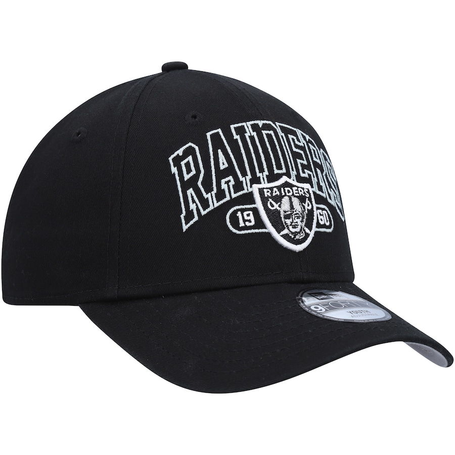 Las vegas raiders new era youth outline forty adjustable hat