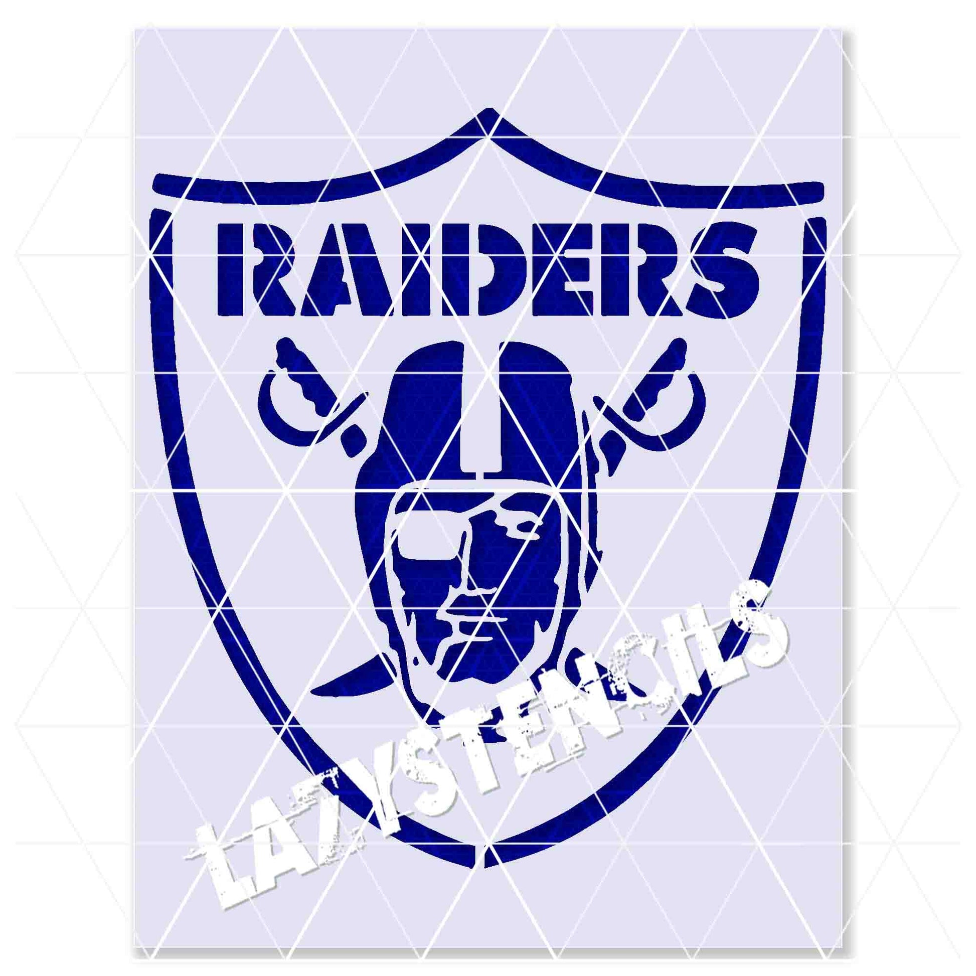 Las vegas raiders stencil