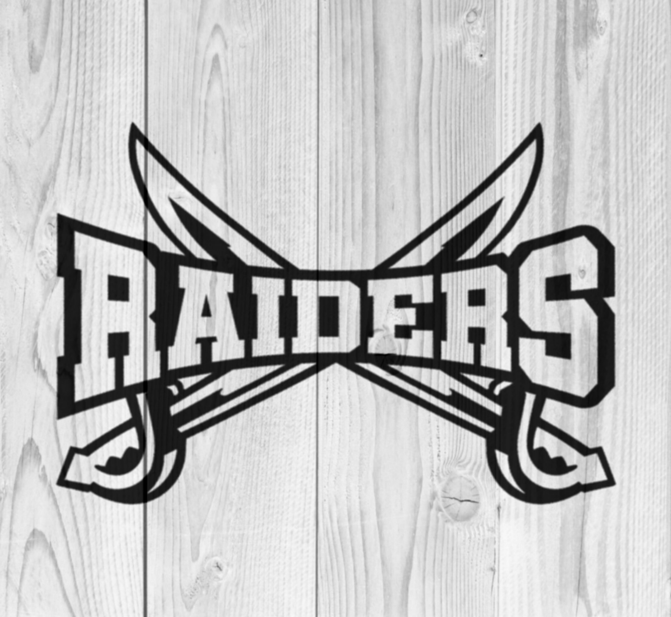 Raiders stencil
