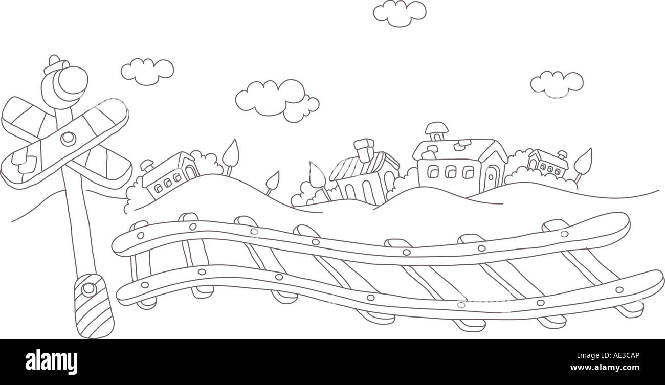 Railroad crossing sign clipart black and white stock photos images