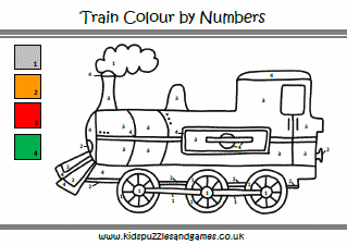 Trains puzzle sheets