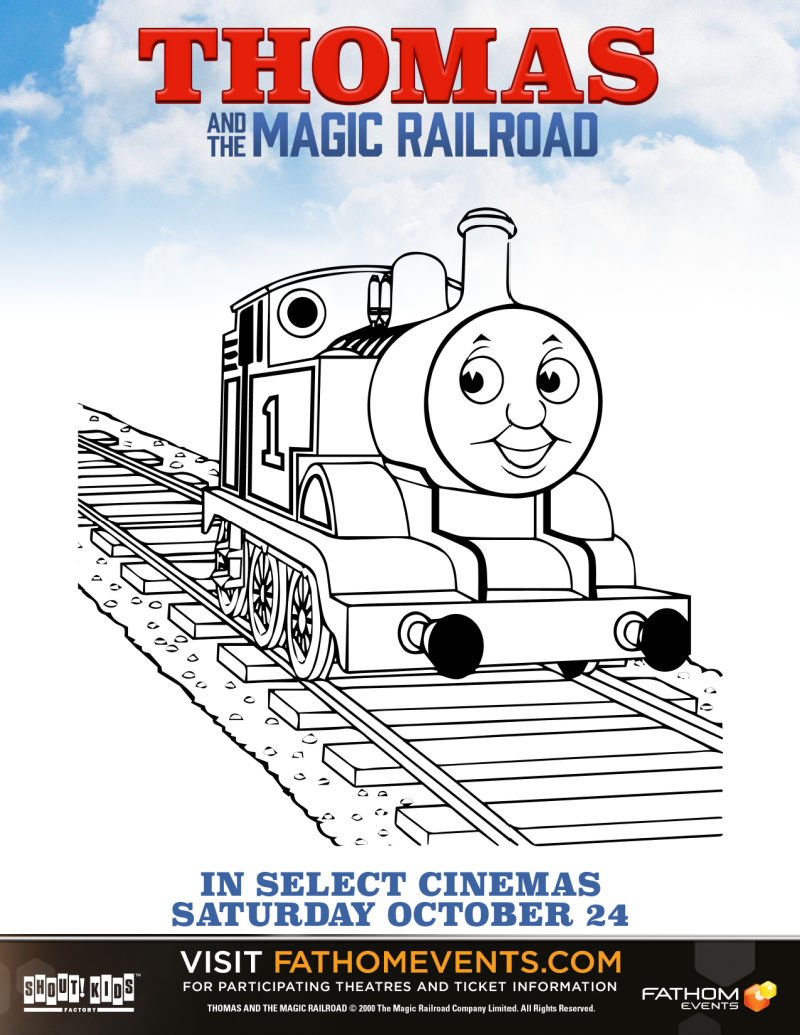 Free printable thomas coloring page
