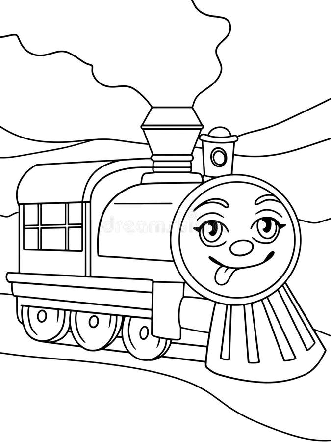 Railway coloring stock illustrations â railway coloring stock illustrations vectors clipart
