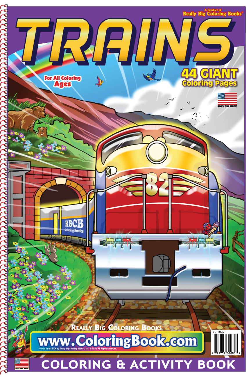 Trains coloring book x
