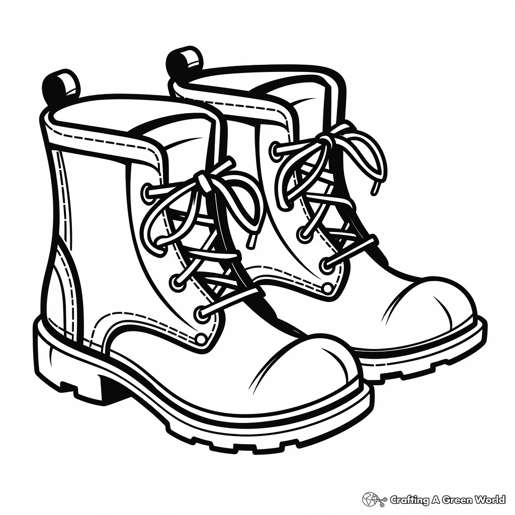 Shoe coloring pages
