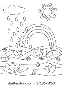 Grass coloring page stock photos and pictures