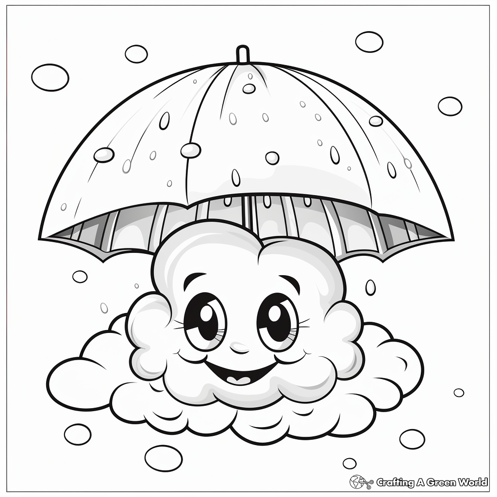 Cloud coloring pages