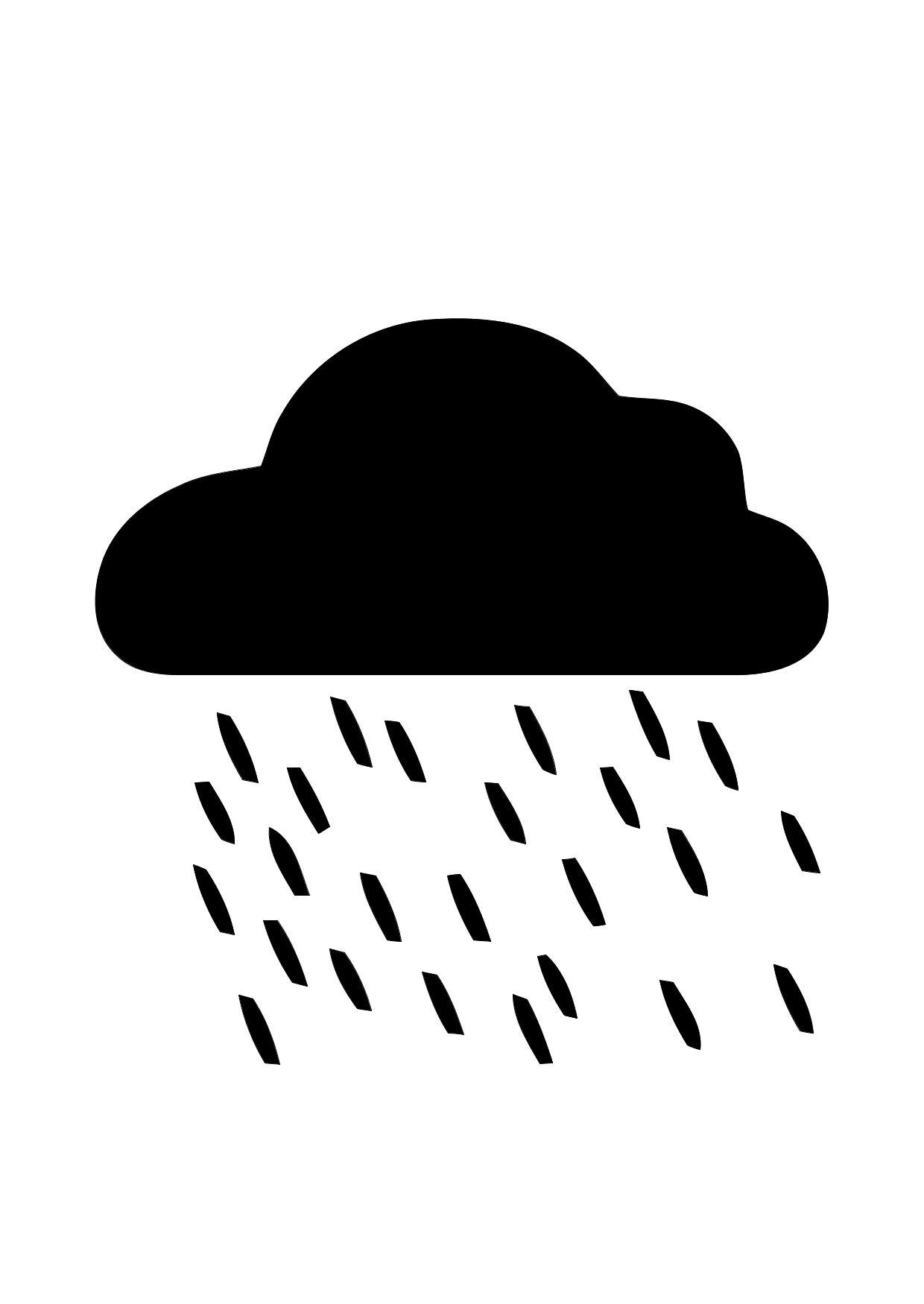 Coloring page a rain